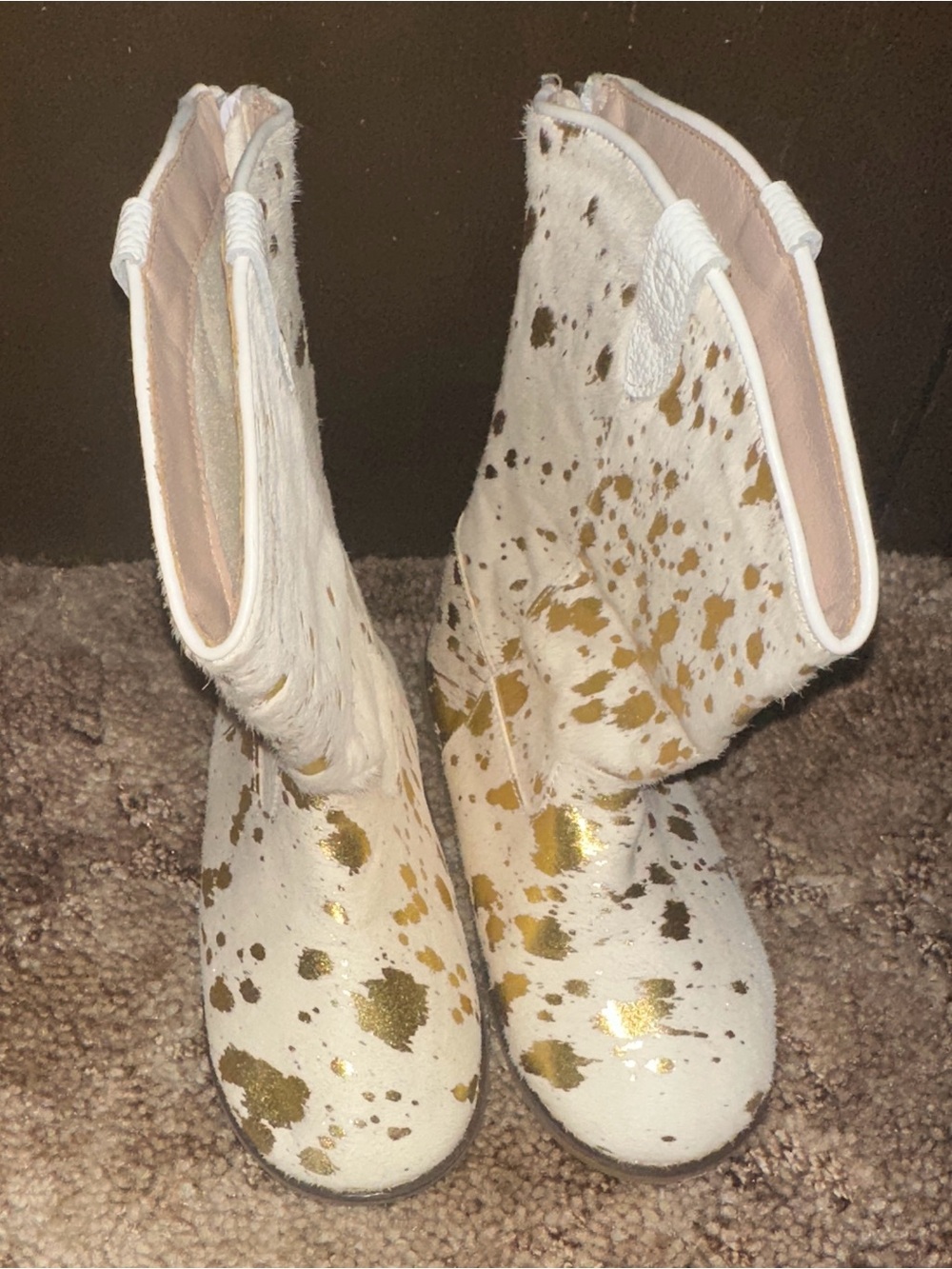 Hair on hide boots